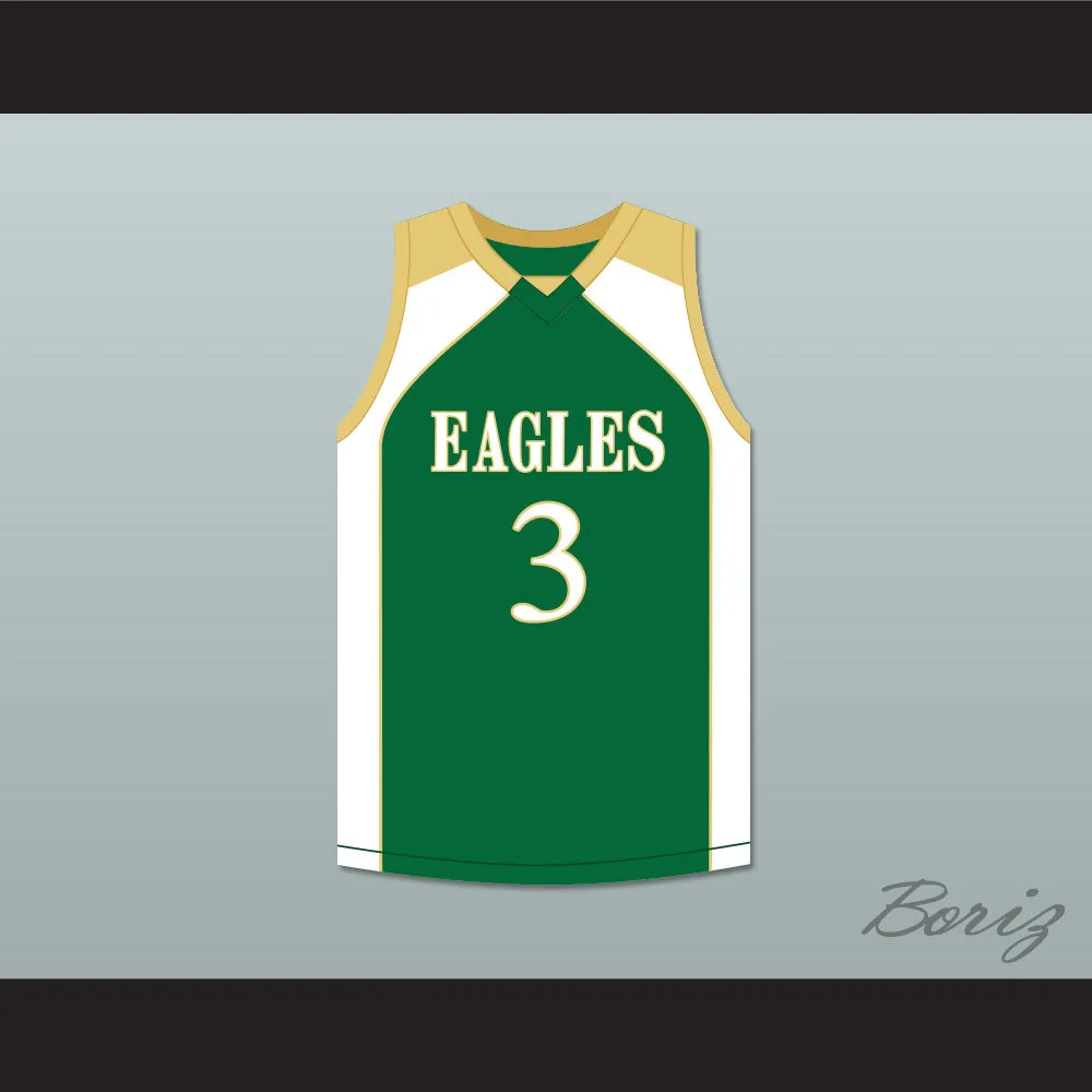 CJ McCollum 3 GlenOak High School Green Basketball Jersey 2