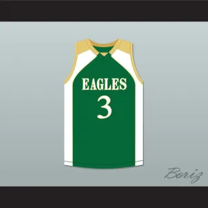 CJ McCollum 3 GlenOak High School Green Basketball Jersey 2