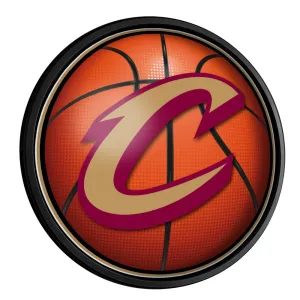 Cleveland Cavaliers: Basketball - Round Slimline Lighted Wall Sign