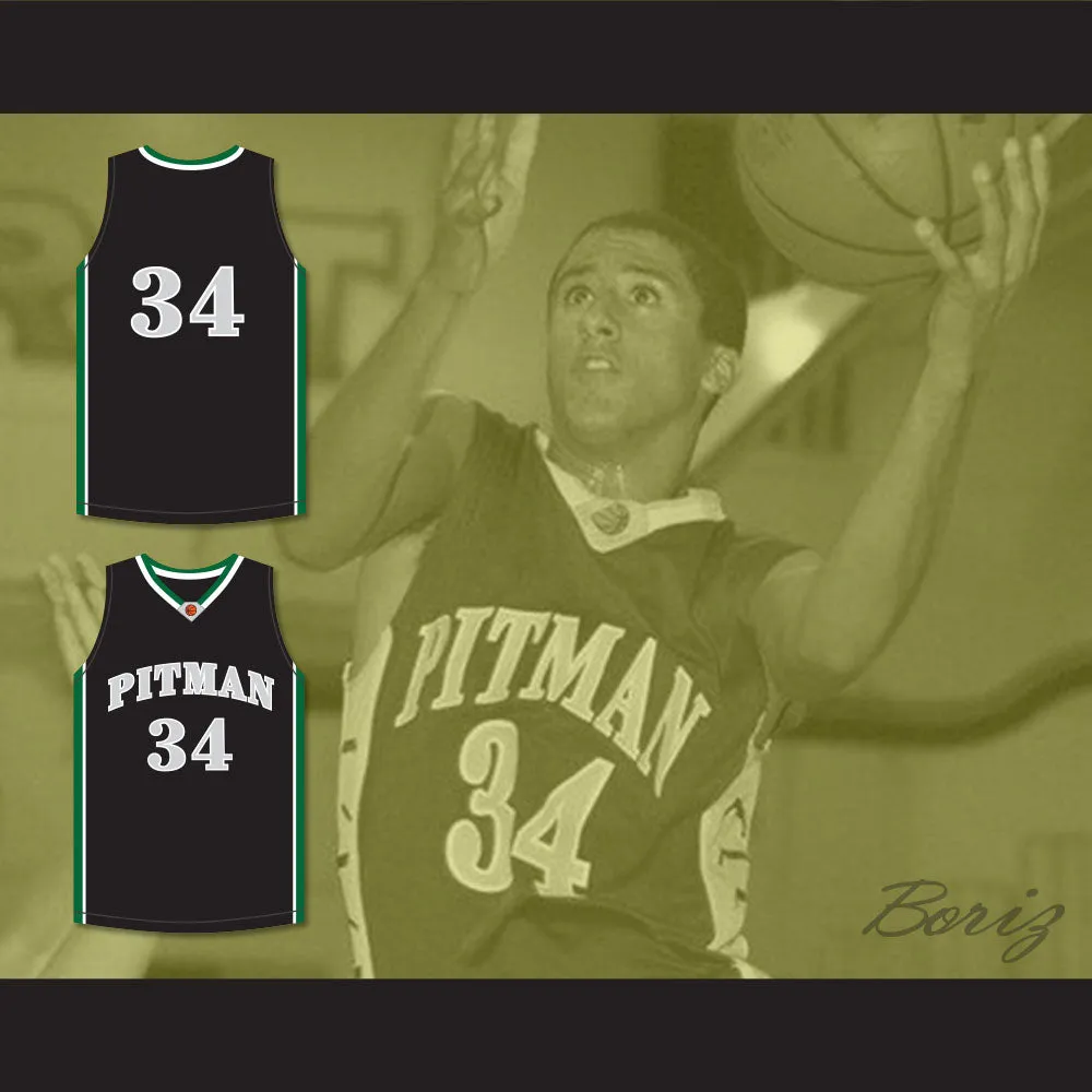 Colin Kaepernick 34 John H. Pitman High School Pride Black Basketball Jersey 1