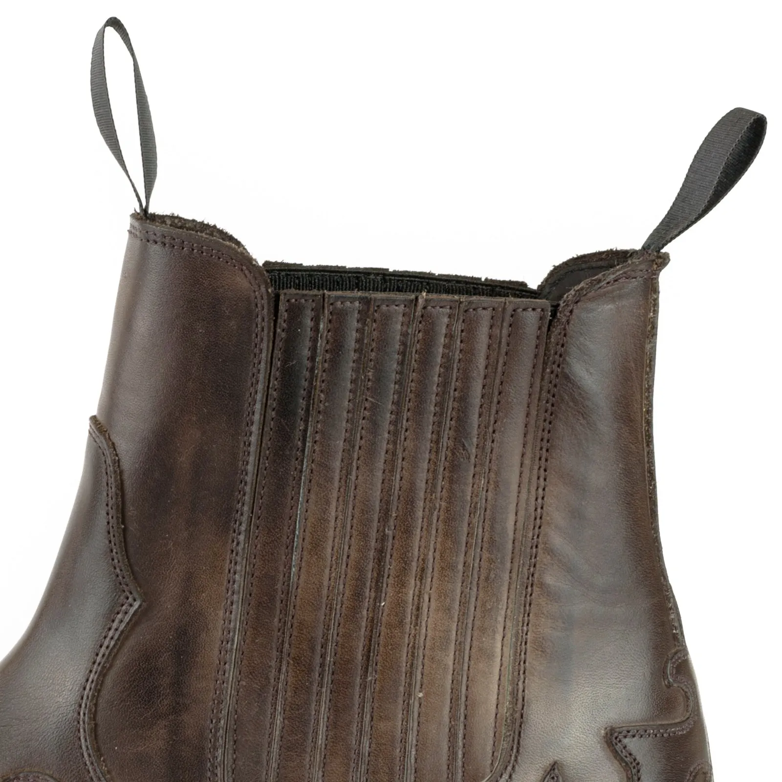 Cowboy Boots or Ankle Boots for Women and Men Handcrafted Dark Brown Leather Urban 1931
