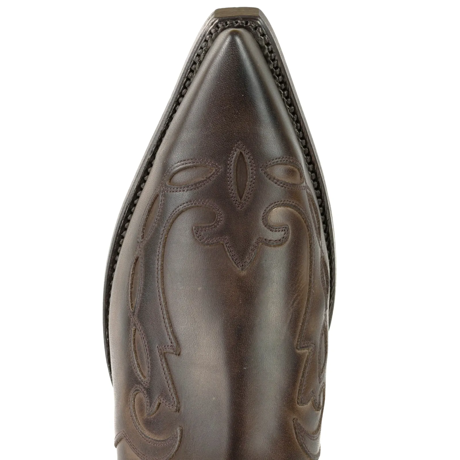 Cowboy Boots or Ankle Boots for Women and Men Handcrafted Dark Brown Leather Urban 1931