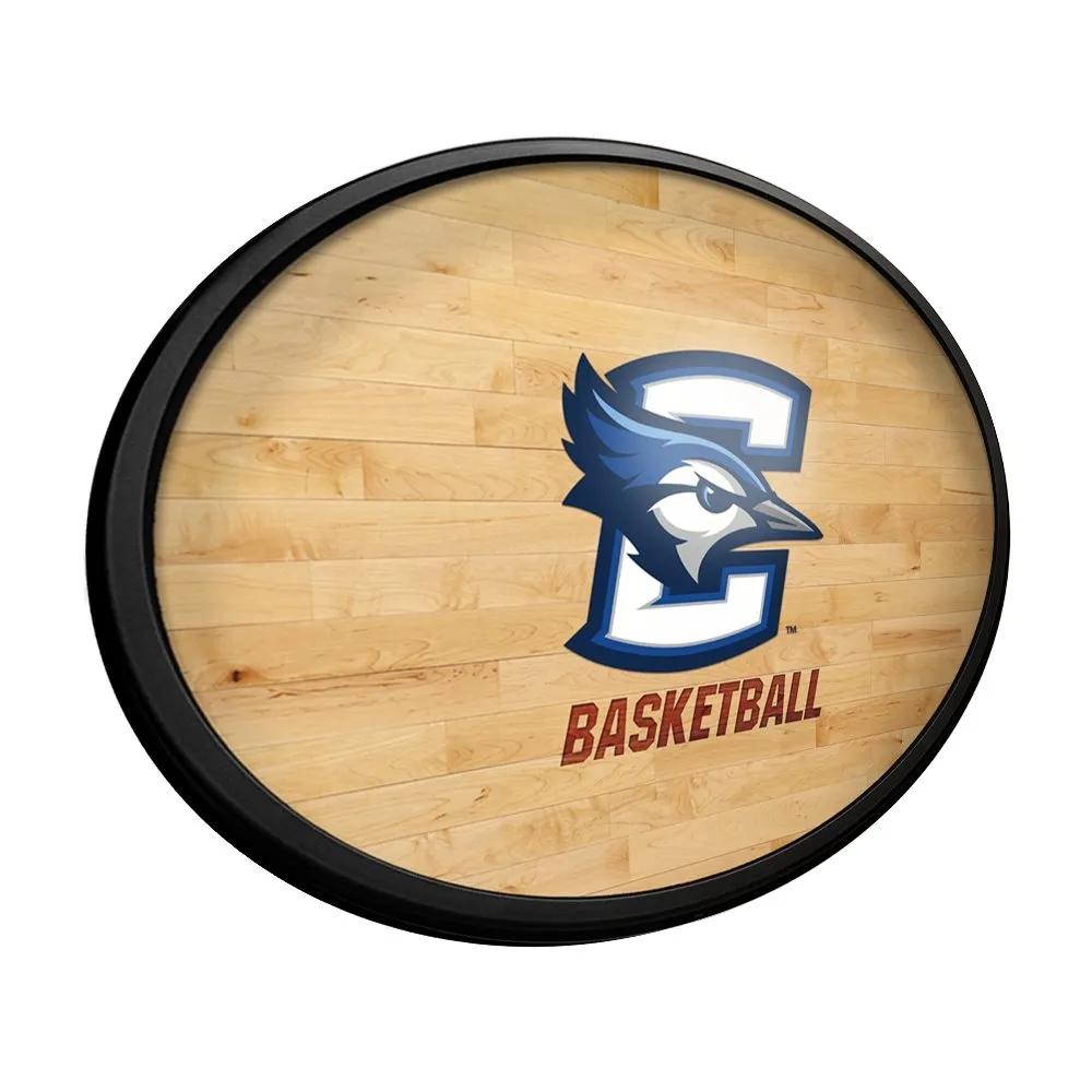 Creighton Bluejays: Hardwood - Oval Slimline Lighted Wall Sign