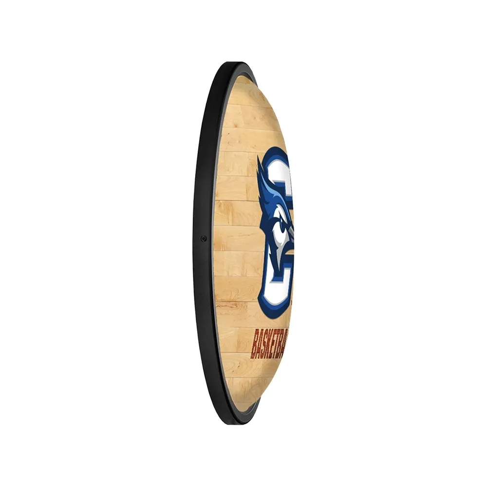 Creighton Bluejays: Hardwood - Oval Slimline Lighted Wall Sign