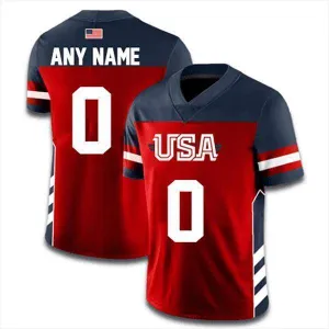 Custom USA Football Jersey (Navy)
