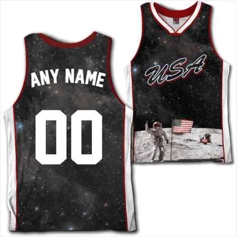 Custom USA Galaxy Basketball Jersey