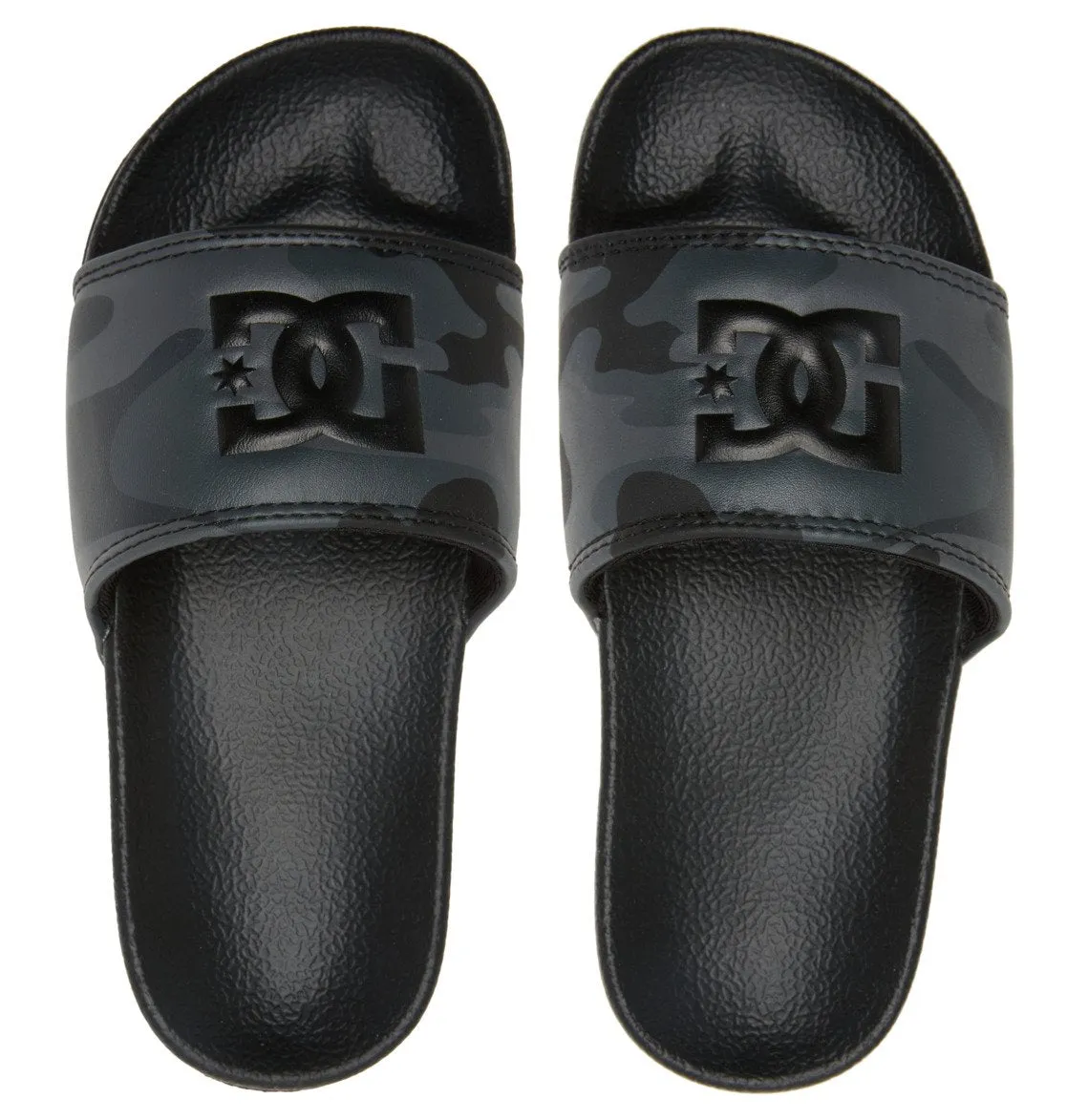DC Slide Kids' Sandals White/Black/Camo