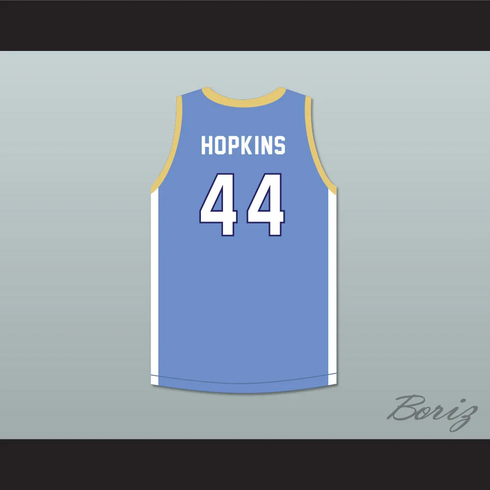 DeAndre Hopkins 44 D. W. Daniel High School Lions Light Blue Basketball Jersey