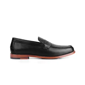 Decatur Two-toned Loafer - Black