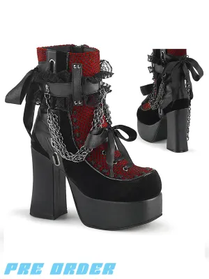 DEMONIA CHARADE-110 - BLACK & RED ✰ PRE ORDER ✰