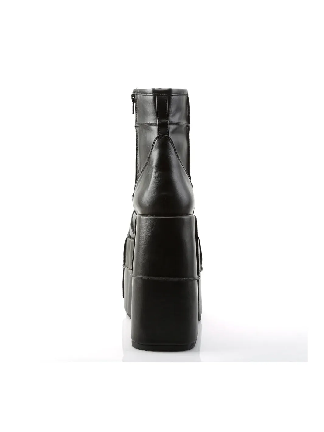 DEMONIA STACK-201 - BLACK VEGAN LEATHER ✰ PRE ORDER ✰