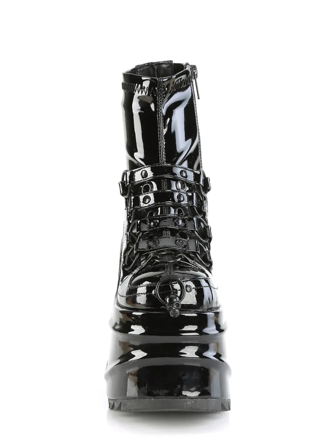 DEMONIA WAVE-110 - BLACK PATENT ✰ PRE ORDER ✰