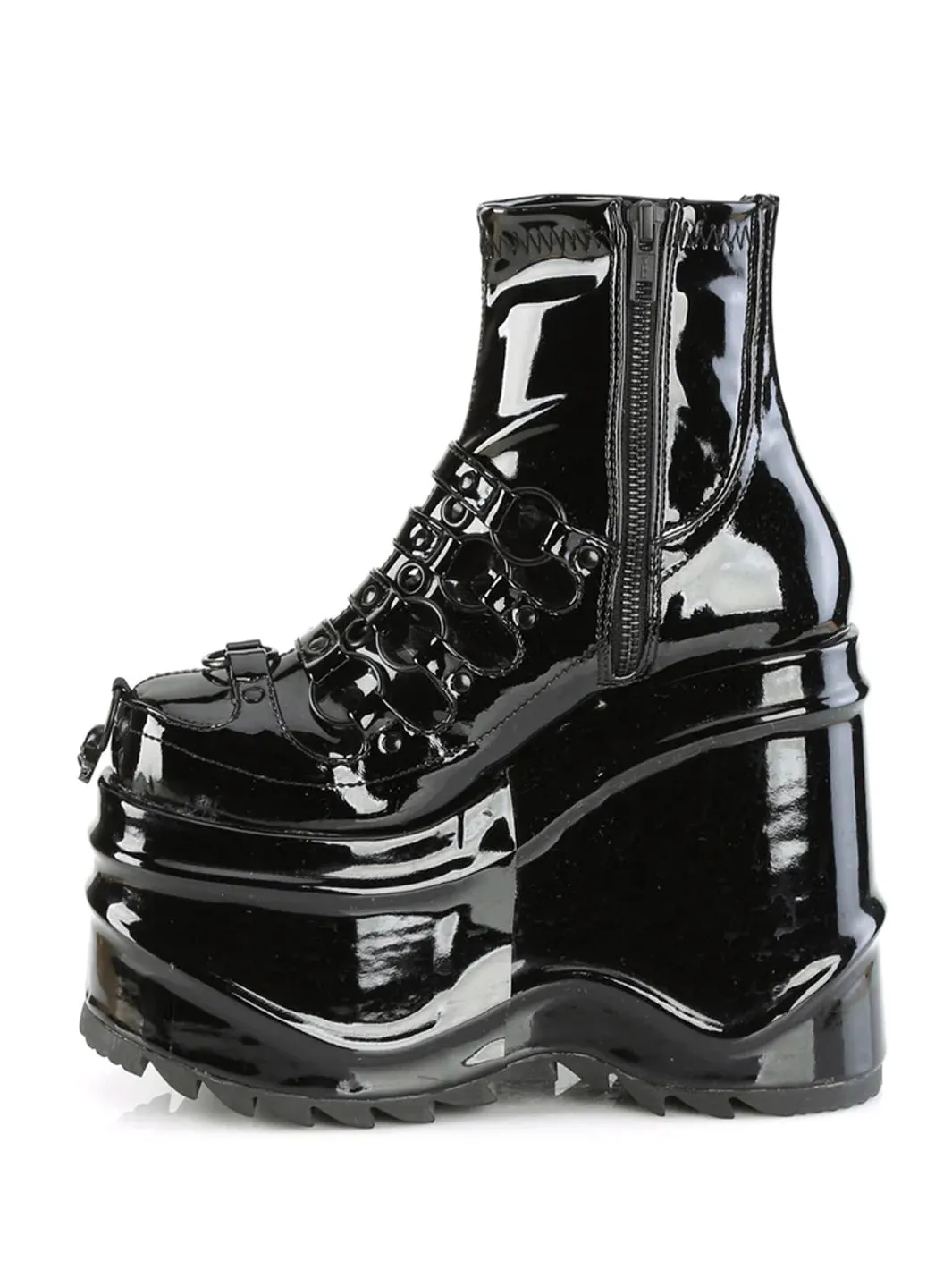 DEMONIA WAVE-110 - BLACK PATENT ✰ PRE ORDER ✰
