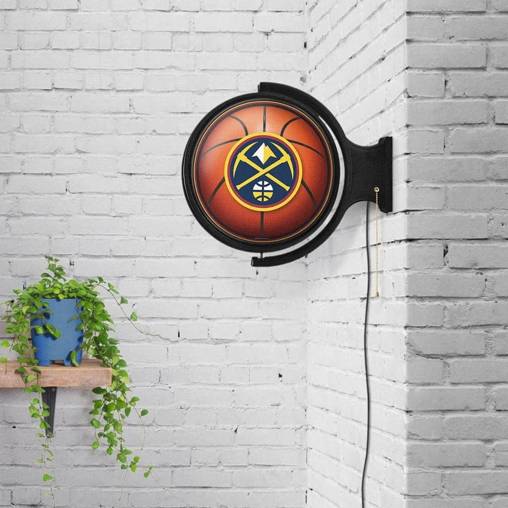 Denver Nuggets: Basketball - Original Round Rotating Lighted Wall Sign