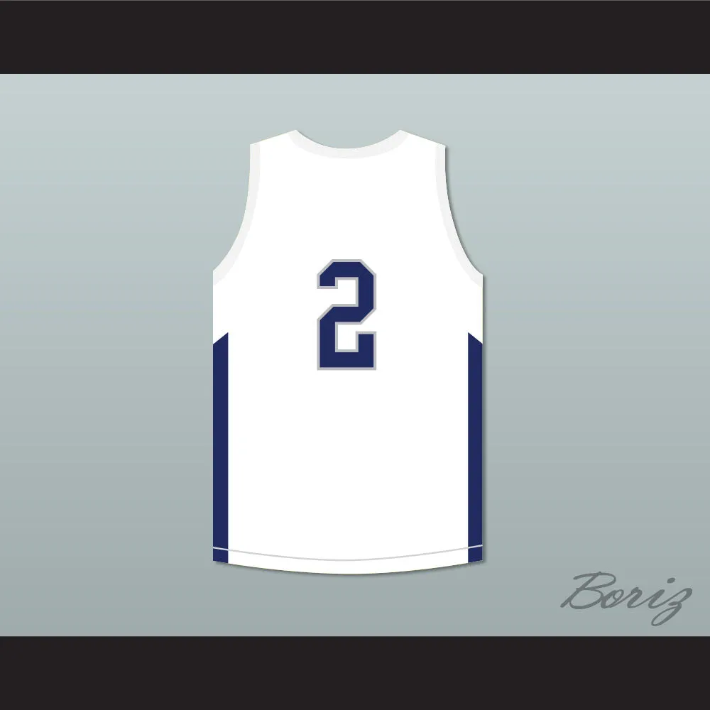 Devin Booker 2 Moss Point High School Tigers White Basketball Jersey