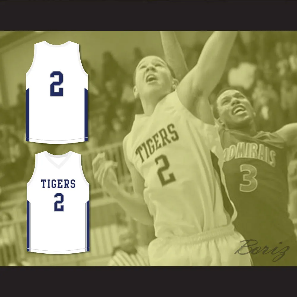 Devin Booker 2 Moss Point High School Tigers White Basketball Jersey