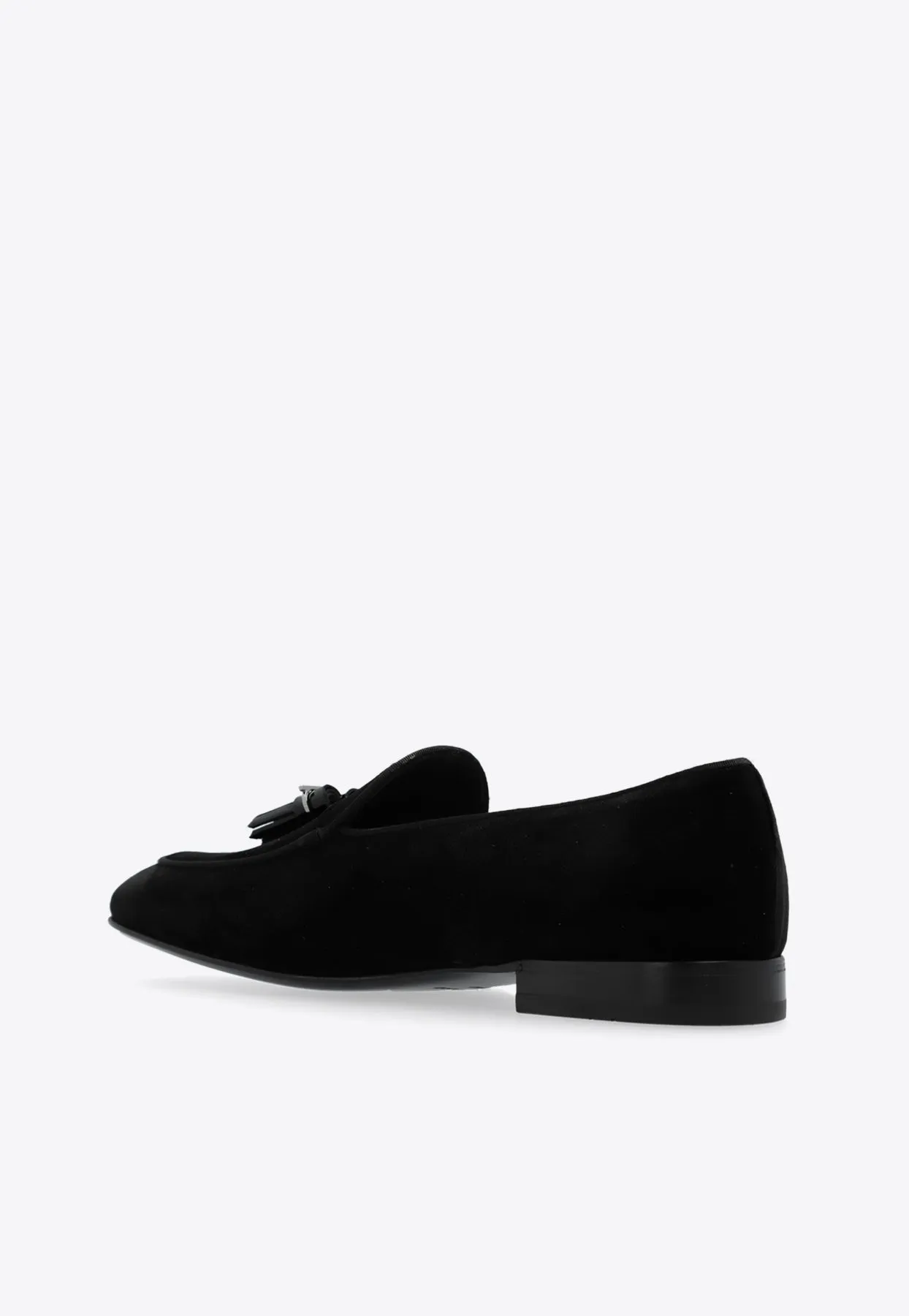 Donovan Tassel Velvet Loafers
