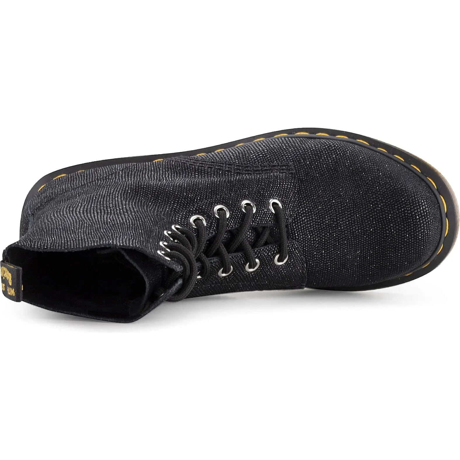Dr. Martens 1460 Pascal W 8 Eye Boots Black Glitter Ray