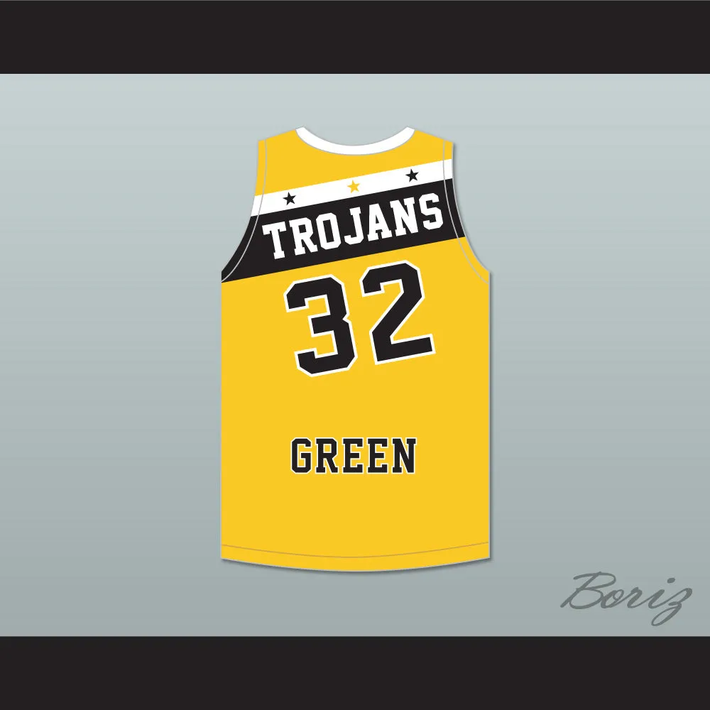 Draymond Green 32 Saginaw High School Trojans Yellow Gold Basketball Jersey 2