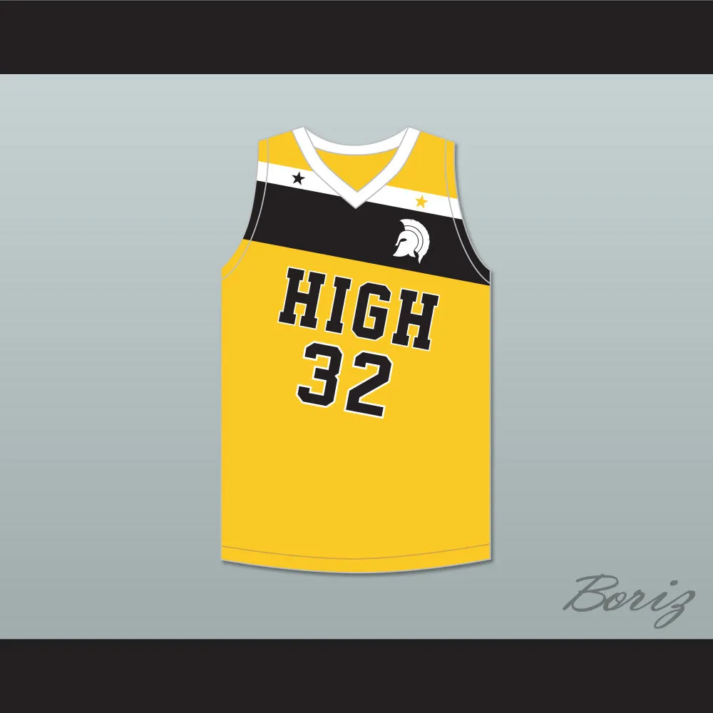 Draymond Green 32 Saginaw High School Trojans Yellow Gold Basketball Jersey 2