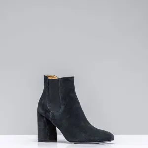 Dunia High Heel Bootie In Navy
