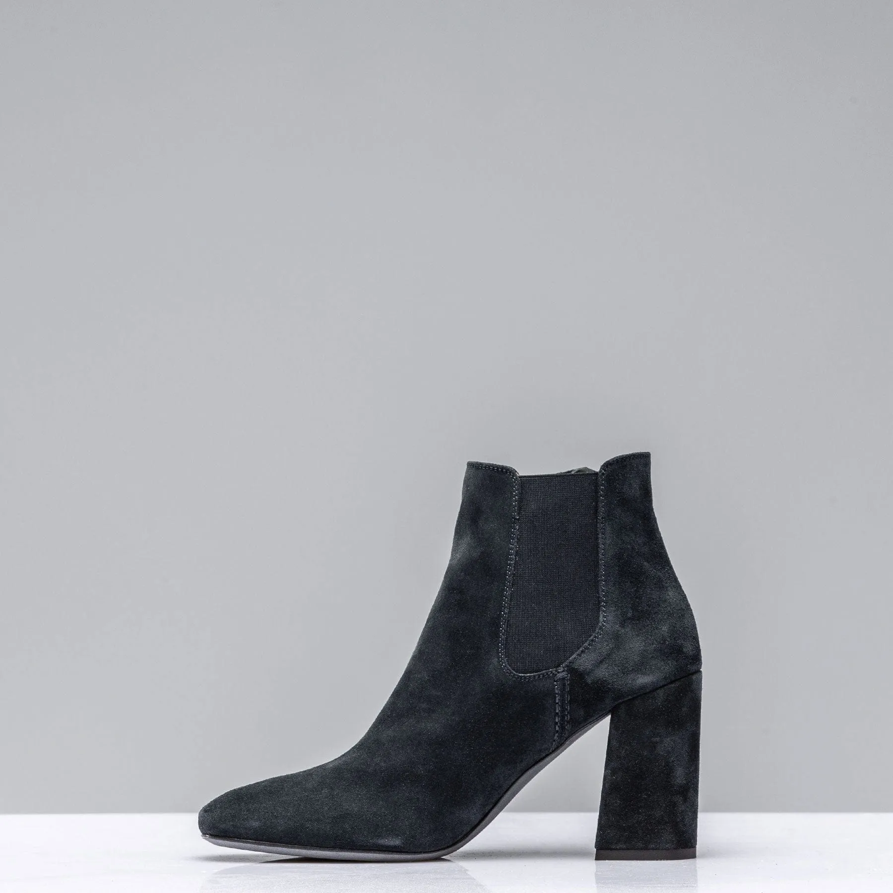 Dunia High Heel Bootie In Navy