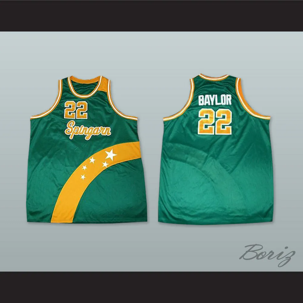 Elgin Baylor 22 Spingarn High School Basketball Jersey