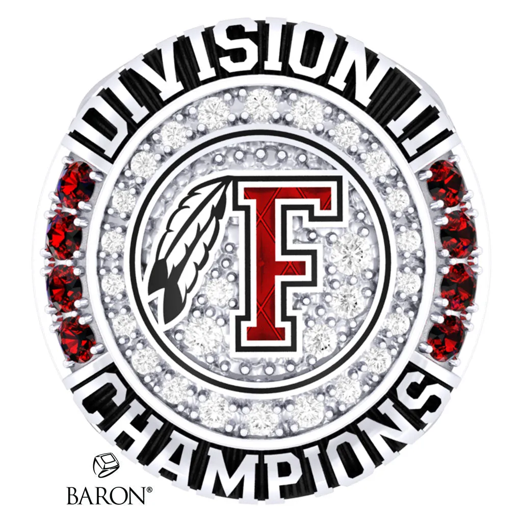 Fallbrook High School Girls Basketball 2022 Championship Ring - Design 2.5