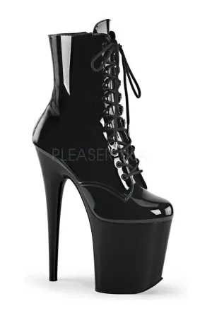 FLAMINGO-1020 Platform Boot  | Black Patent