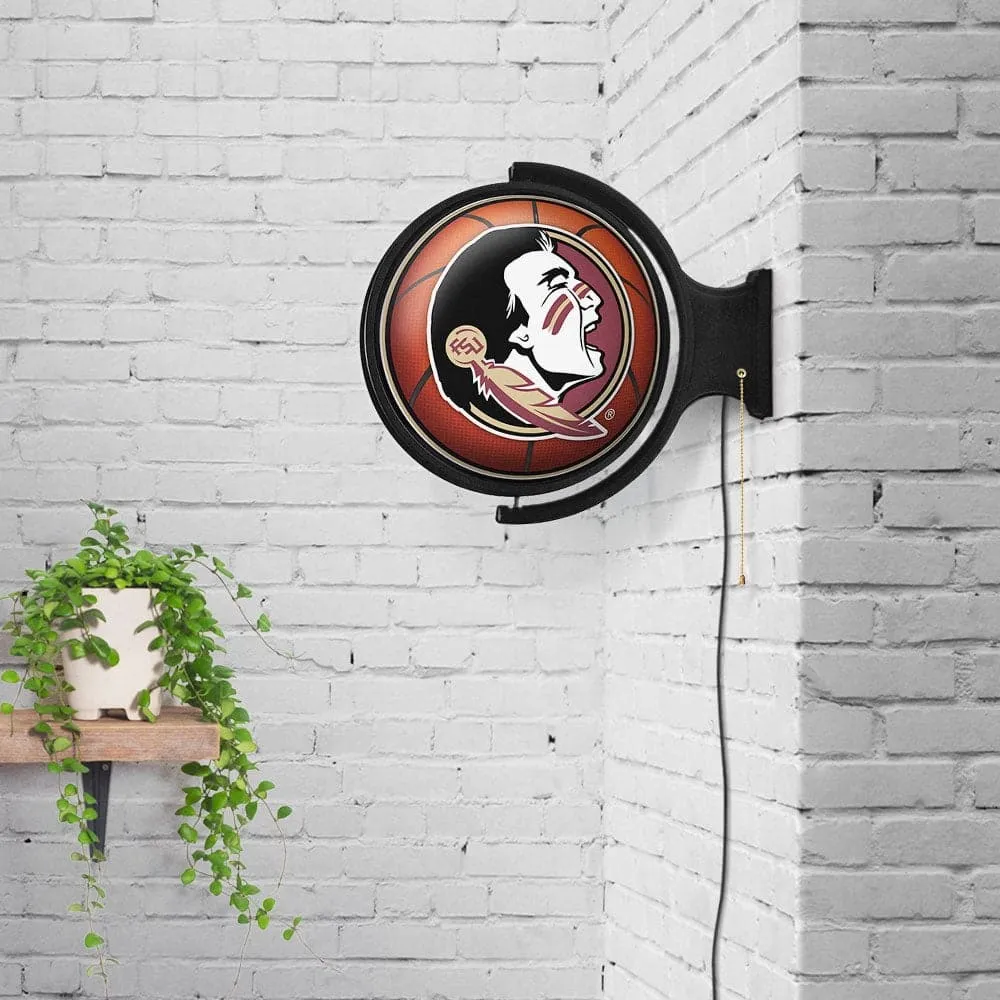 Florida State Seminoles: Basketball - Original Round Rotating Lighted Wall Sign