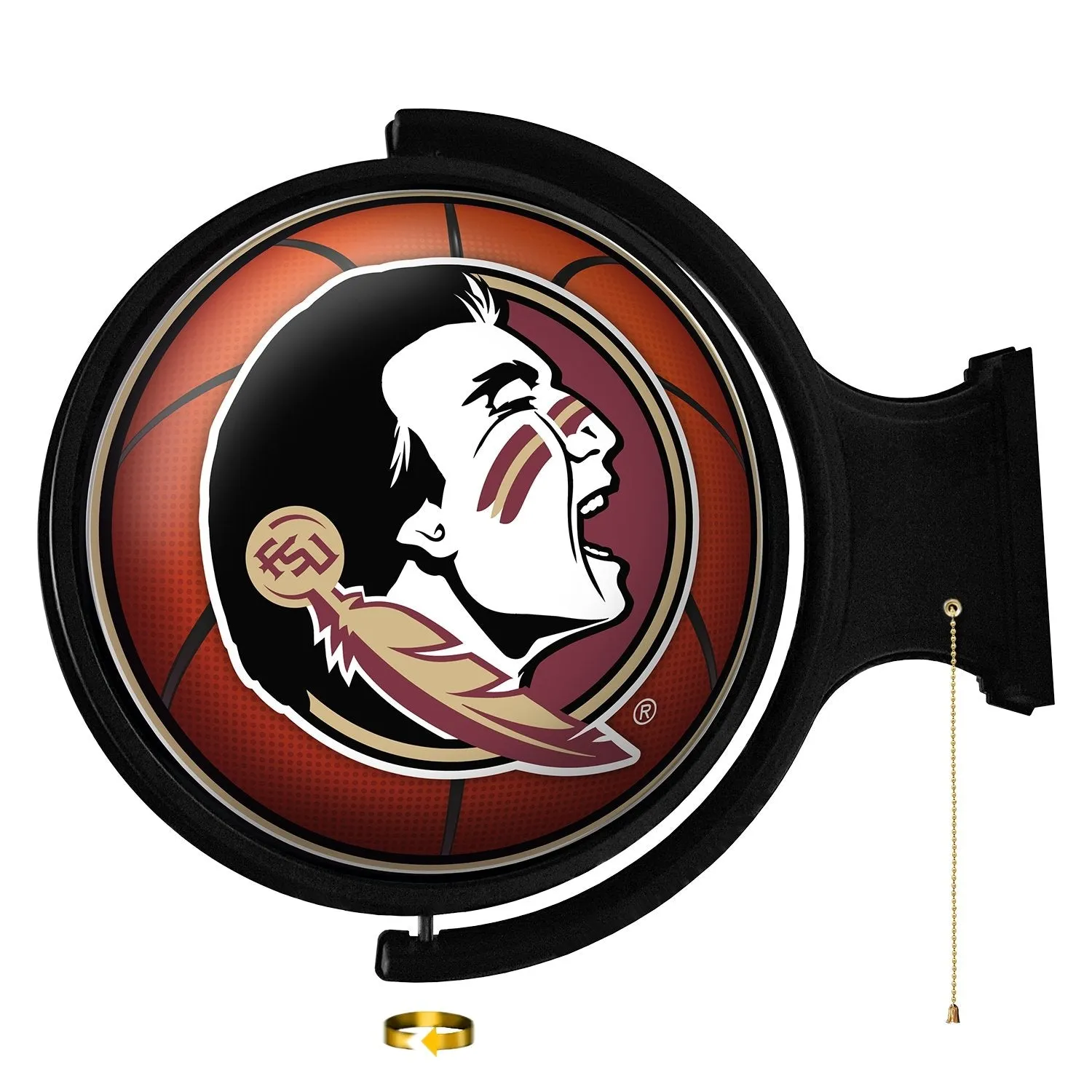 Florida State Seminoles: Basketball - Original Round Rotating Lighted Wall Sign