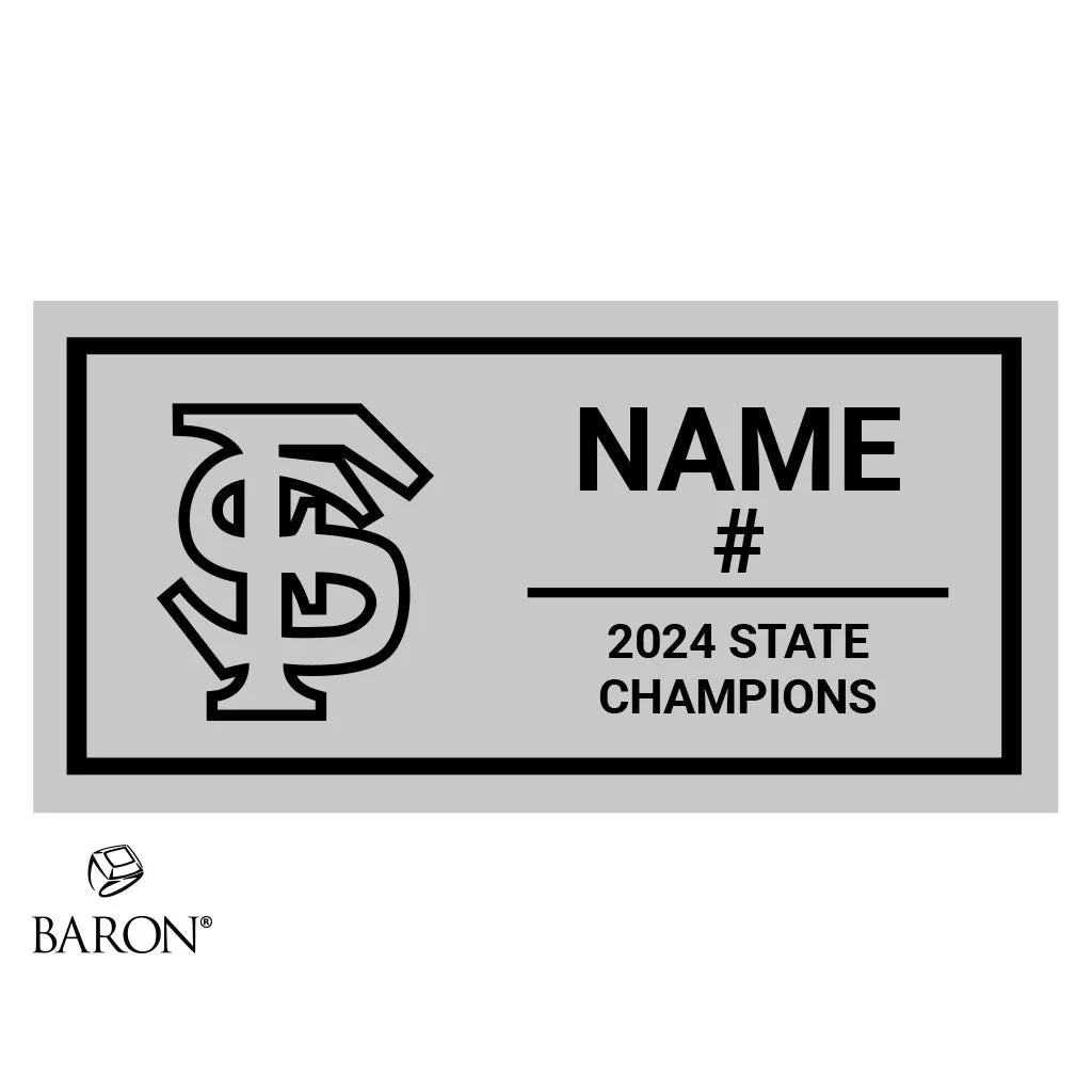 Fort Sumner High School Basketball 2024 Championship Black LED Ring Box