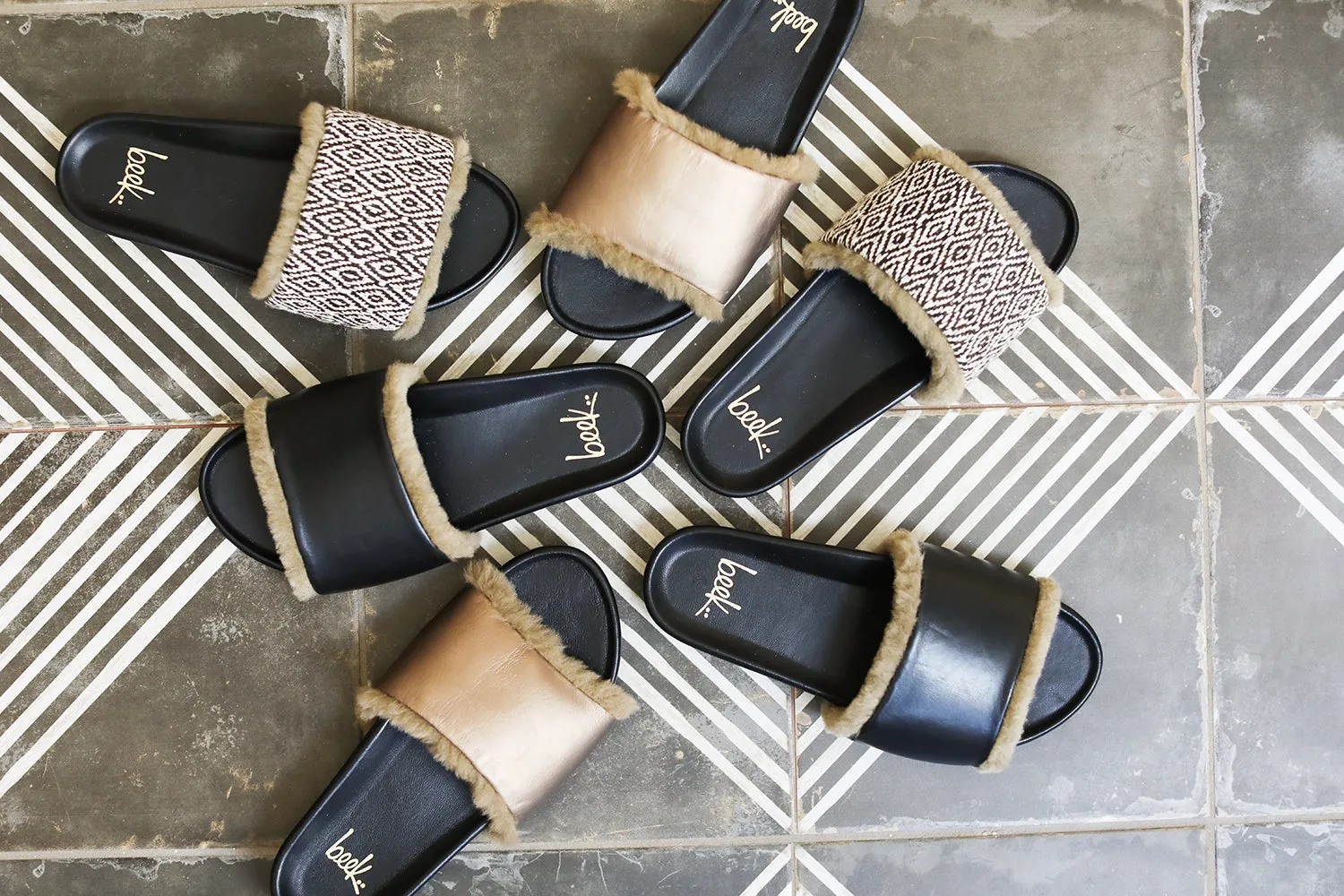 GALLITO SHEARLING - Multi/Black
