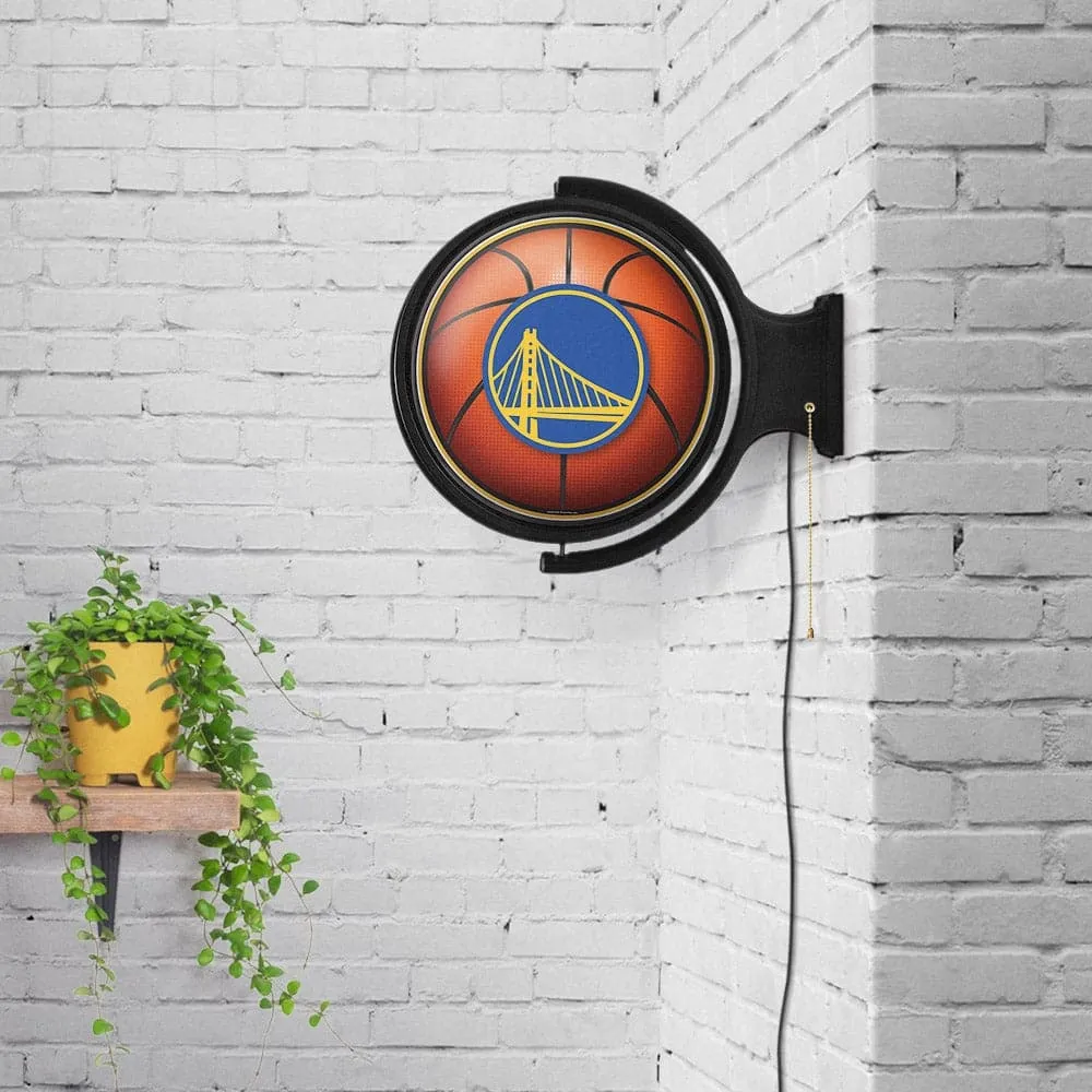 Golden State Warriors: Basketball - Original Round Rotating Lighted Wall Sign