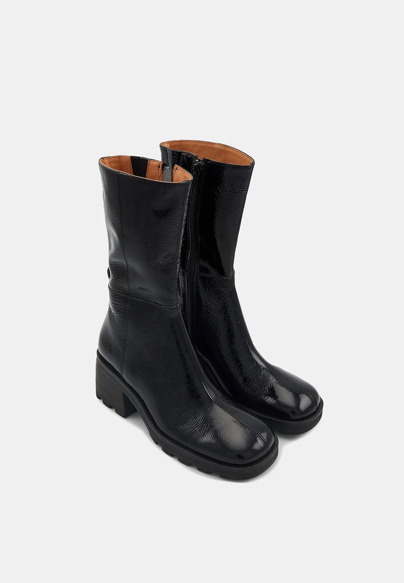Harriet-Cuir Brillant Noir