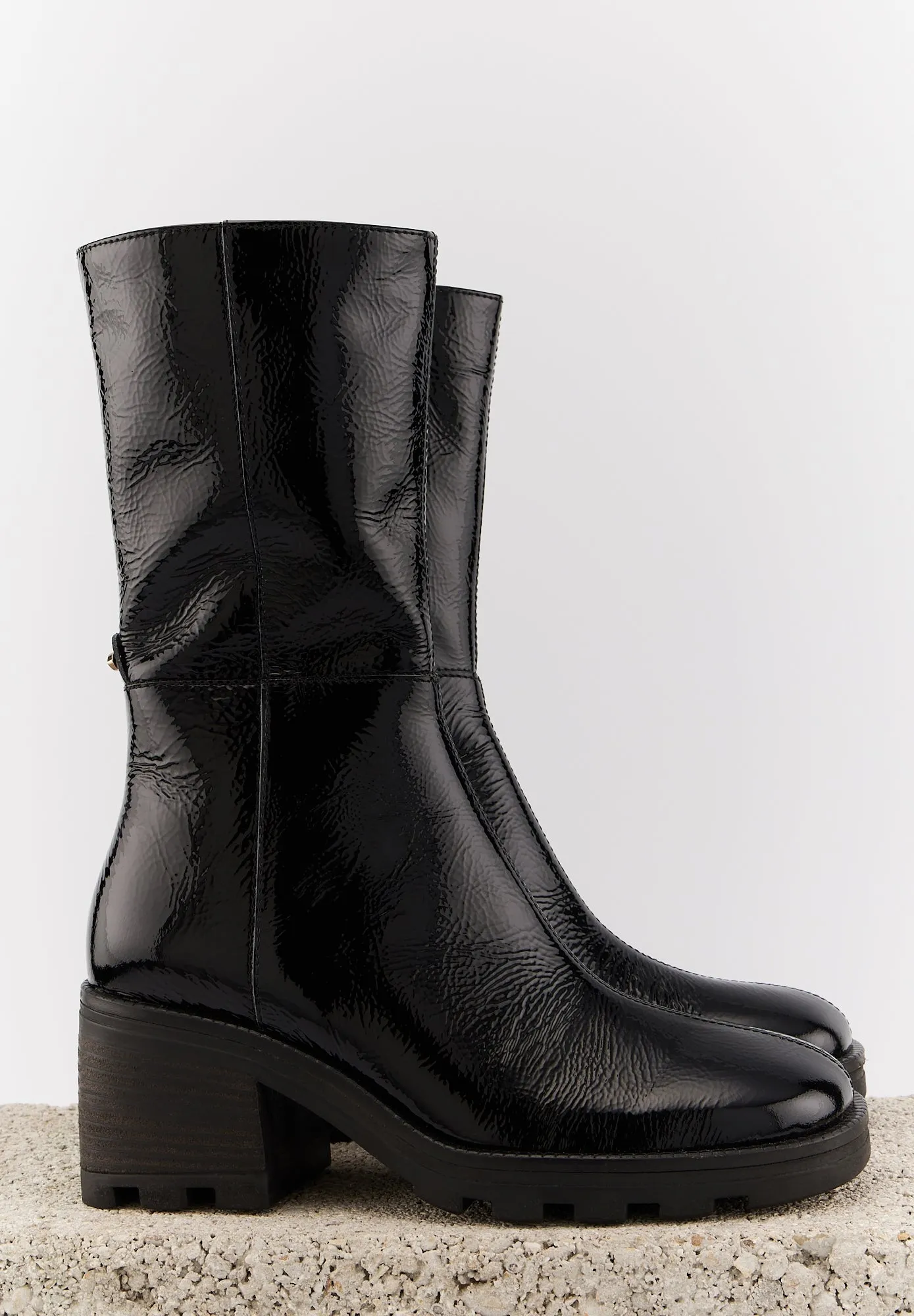 Harriet-Cuir Brillant Noir