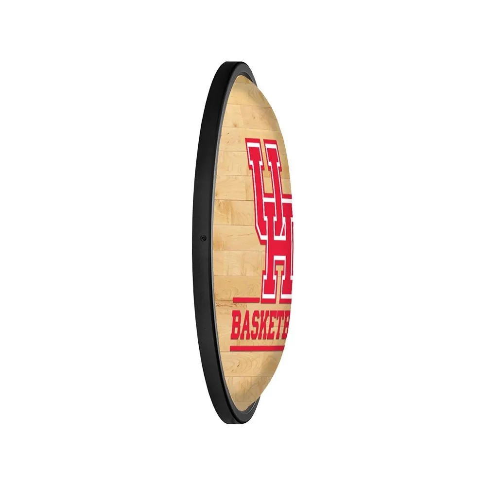 Houston Cougars: Hardwood - Oval Slimline Lighted Wall Sign