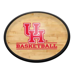 Houston Cougars: Hardwood - Oval Slimline Lighted Wall Sign