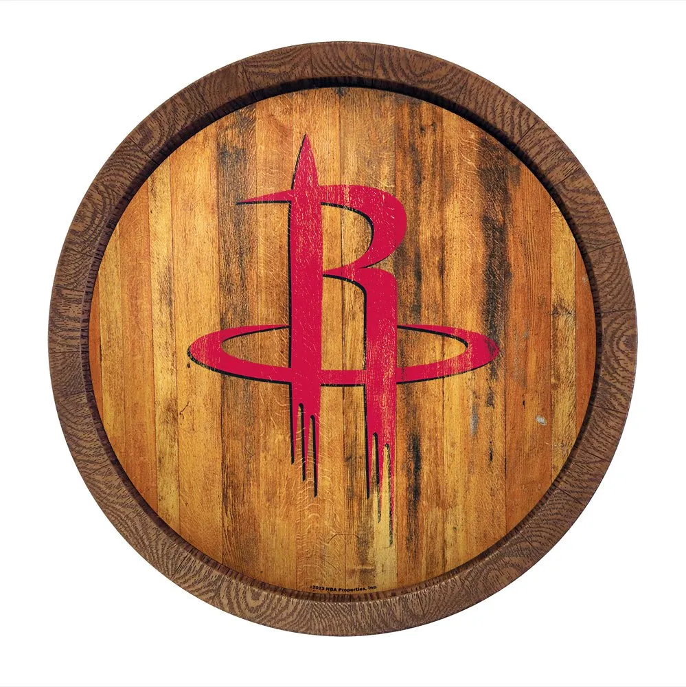 Houston Rockets: "Faux" Barrel Top Sign