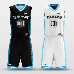 Ice Flower - Customized Reversible Sublimated Basketball Set