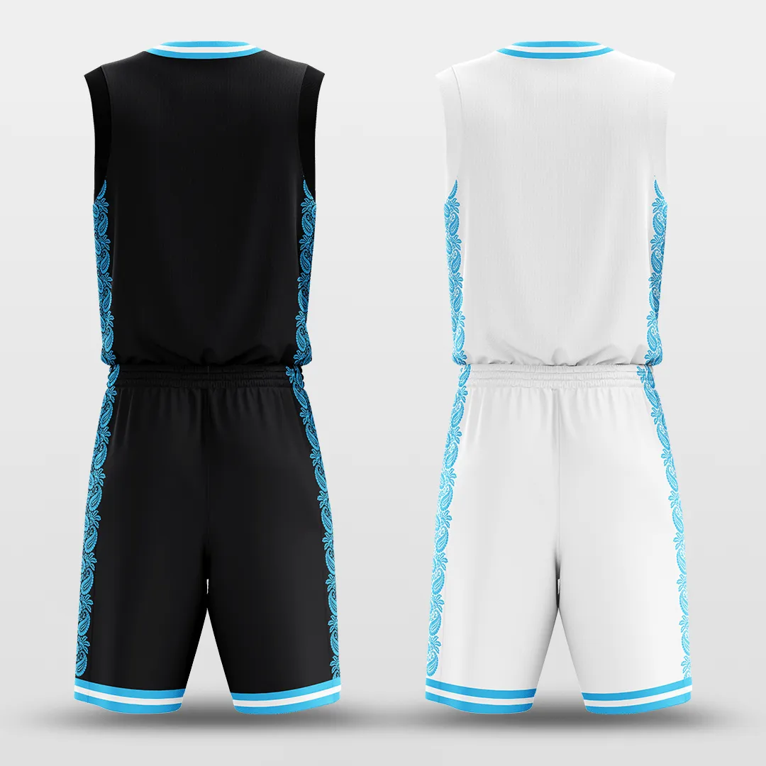 Ice Flower - Customized Reversible Sublimated Basketball Set