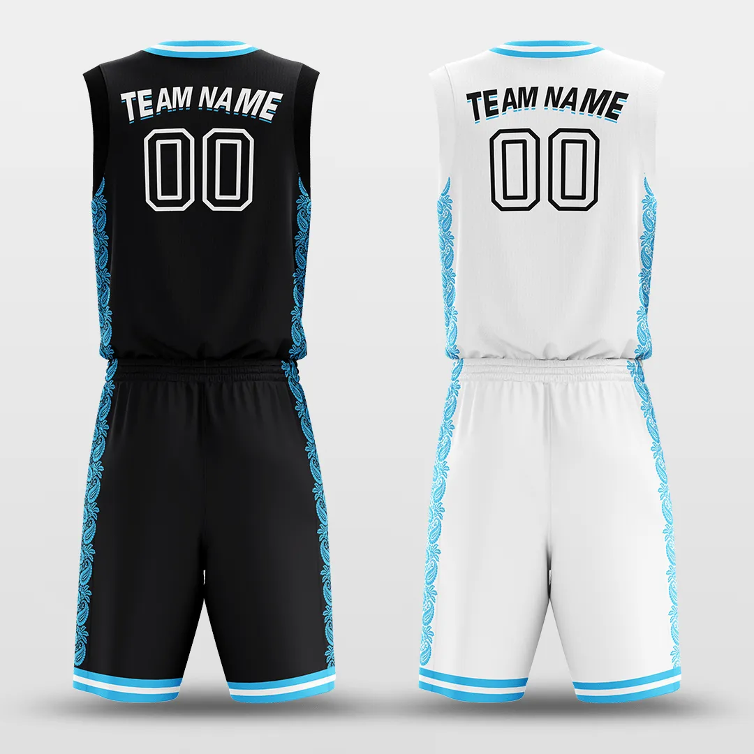 Ice Flower - Customized Reversible Sublimated Basketball Set