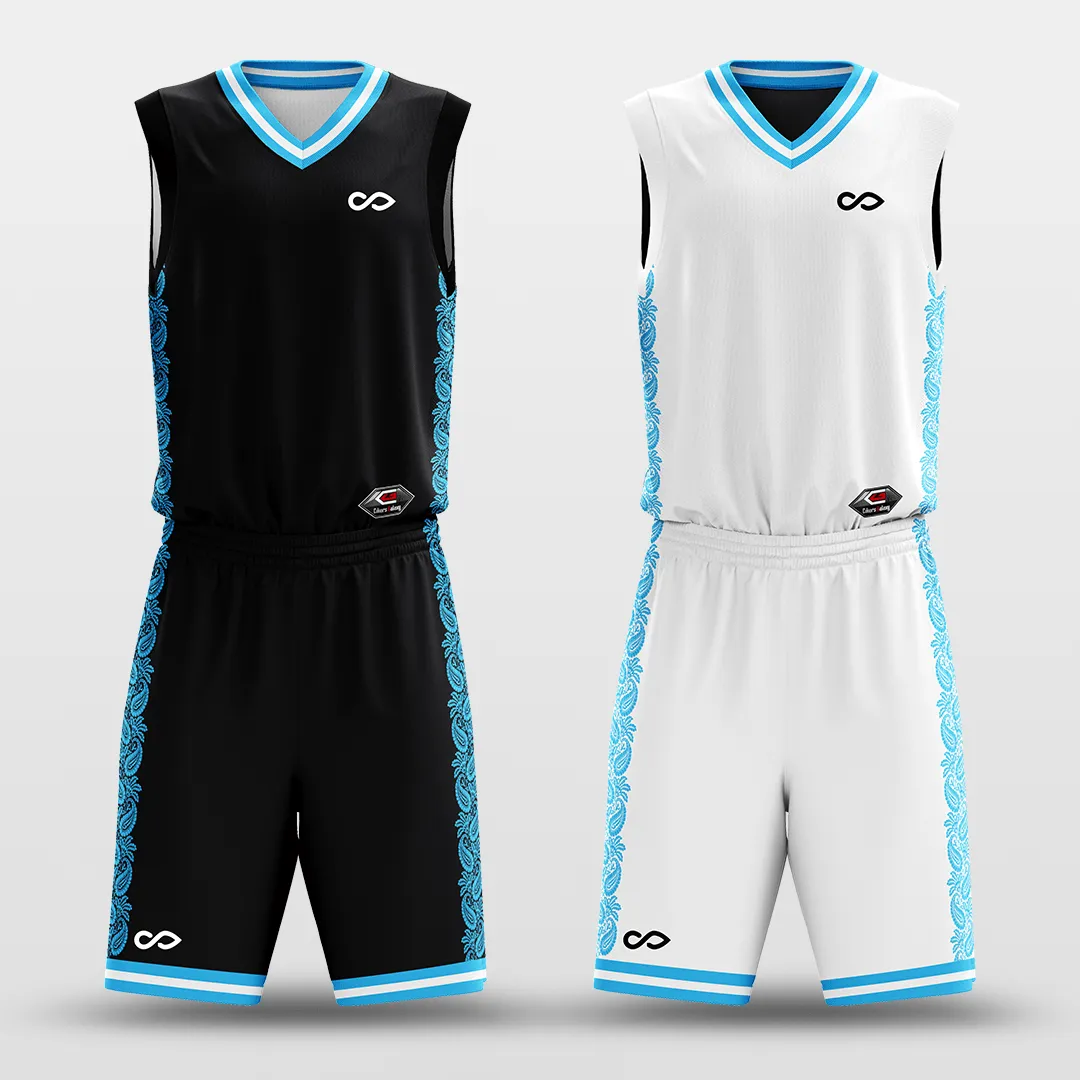 Ice Flower - Customized Reversible Sublimated Basketball Set