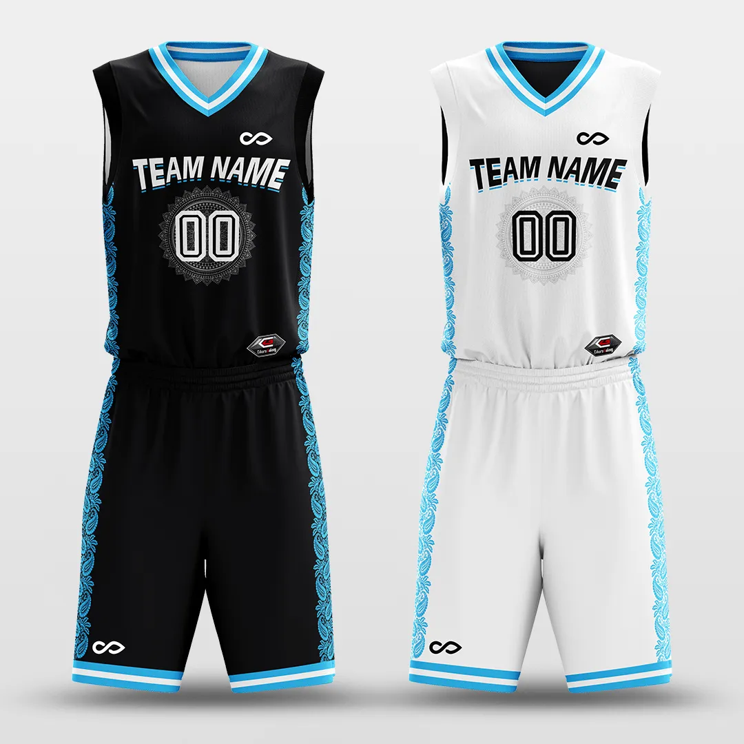 Ice Flower - Customized Reversible Sublimated Basketball Set