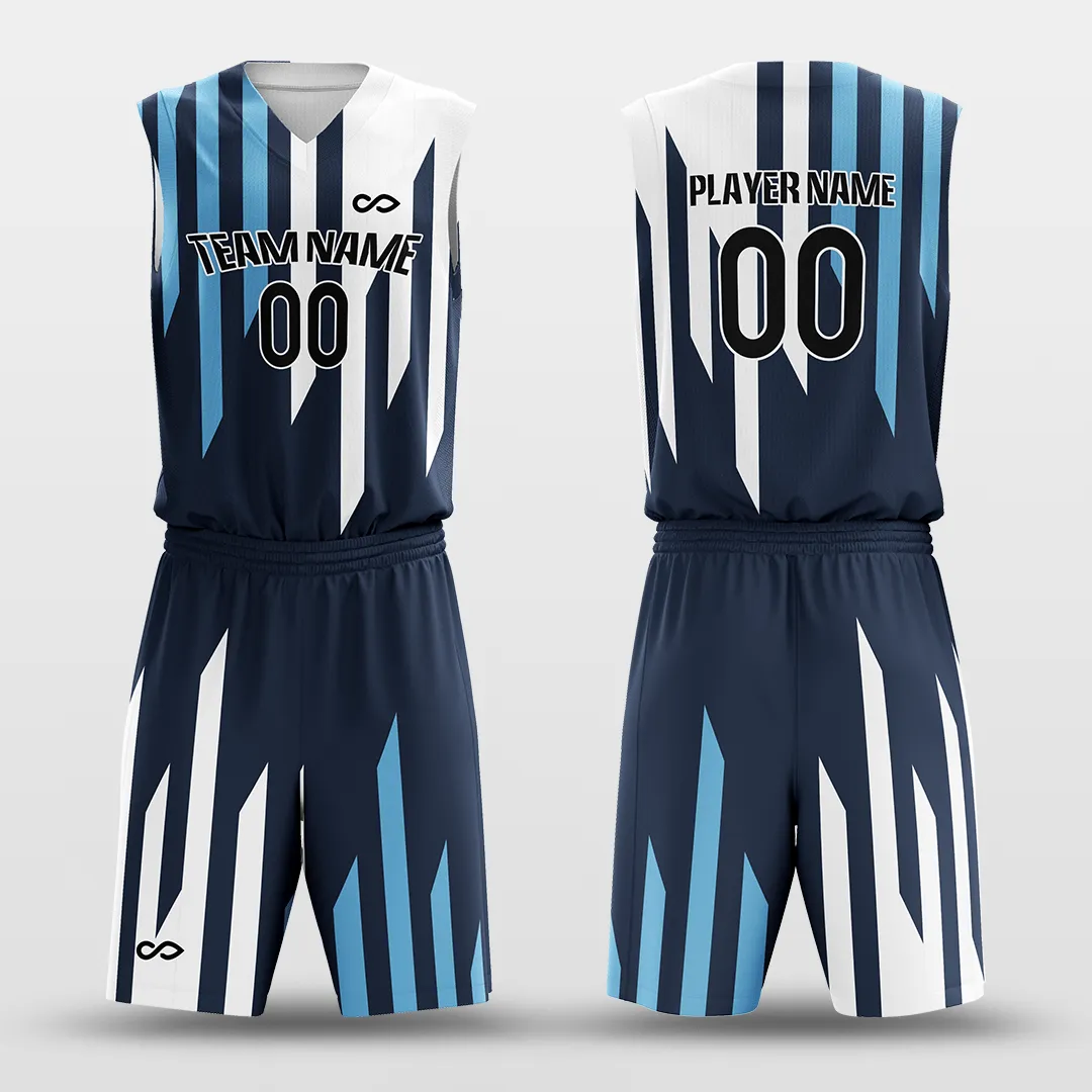 Iceberg - Customized Reversible Sublimated Basketball Set