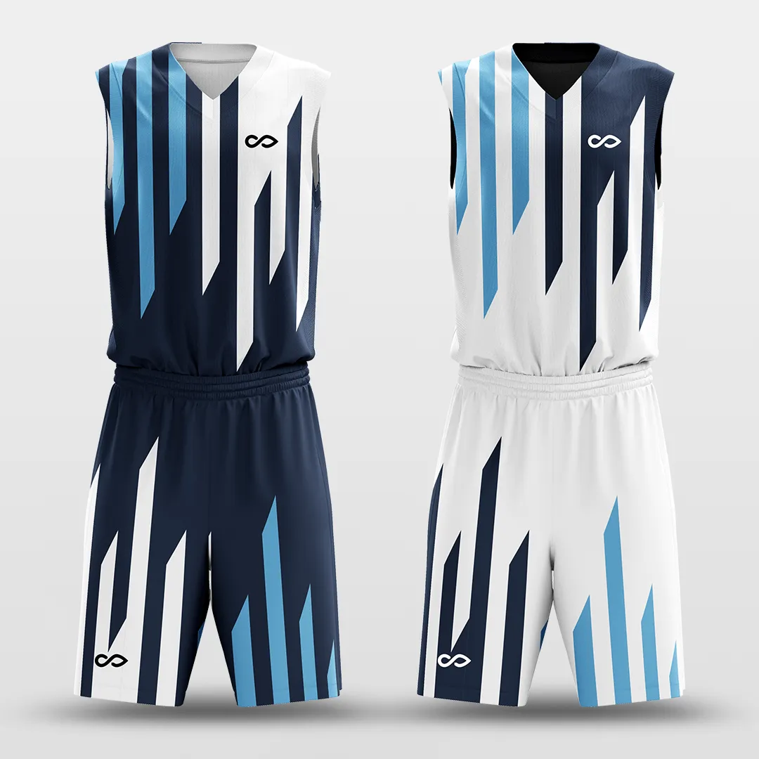 Iceberg - Customized Reversible Sublimated Basketball Set