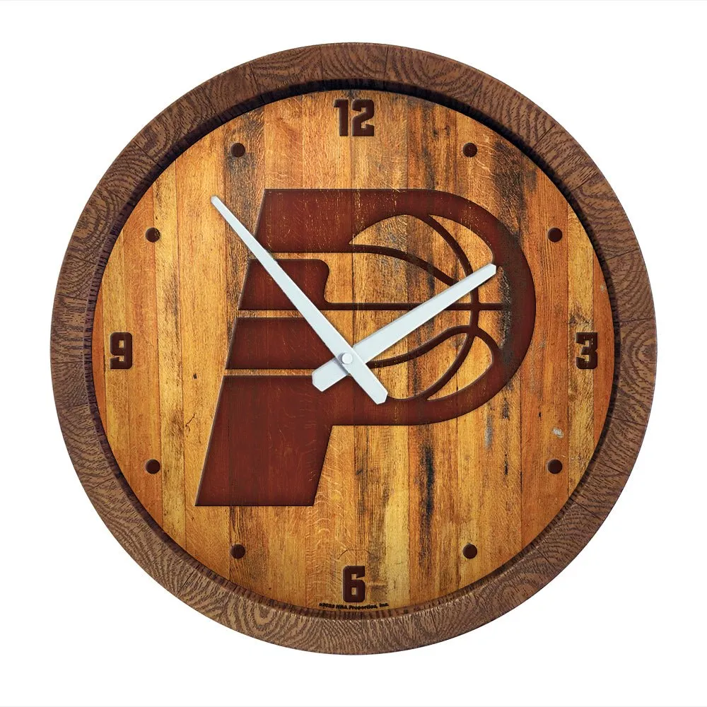 Indiana Pacers: "Faux" Barrel Top Clock