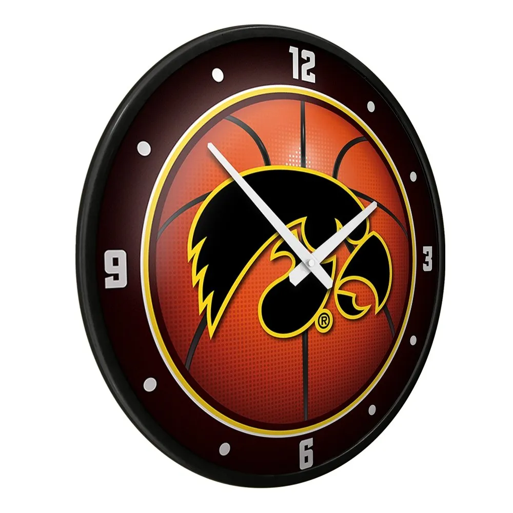 Iowa Hawkeyes: Basketball - Modern Disc Wall Clock