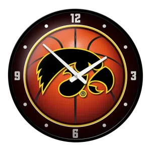 Iowa Hawkeyes: Basketball - Modern Disc Wall Clock