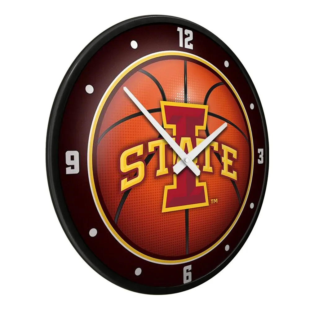 Iowa State Cyclones: Basketball - Modern Disc Wall Clock